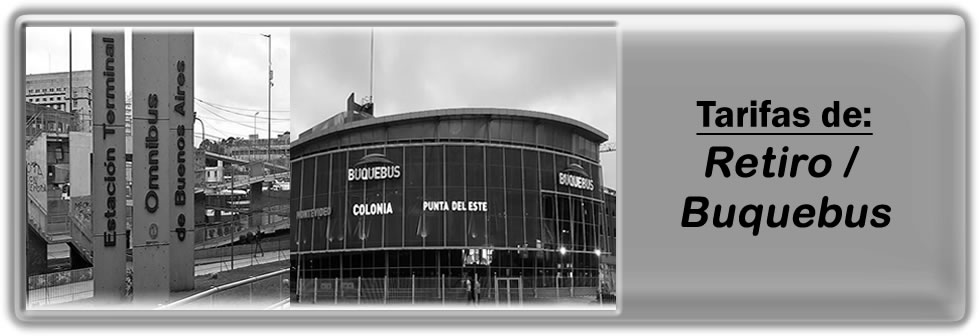 Precios de TRASLADOS a RETIRO - BUQUEBUS hacia o desde La Pata, CABA, Pilar y mas